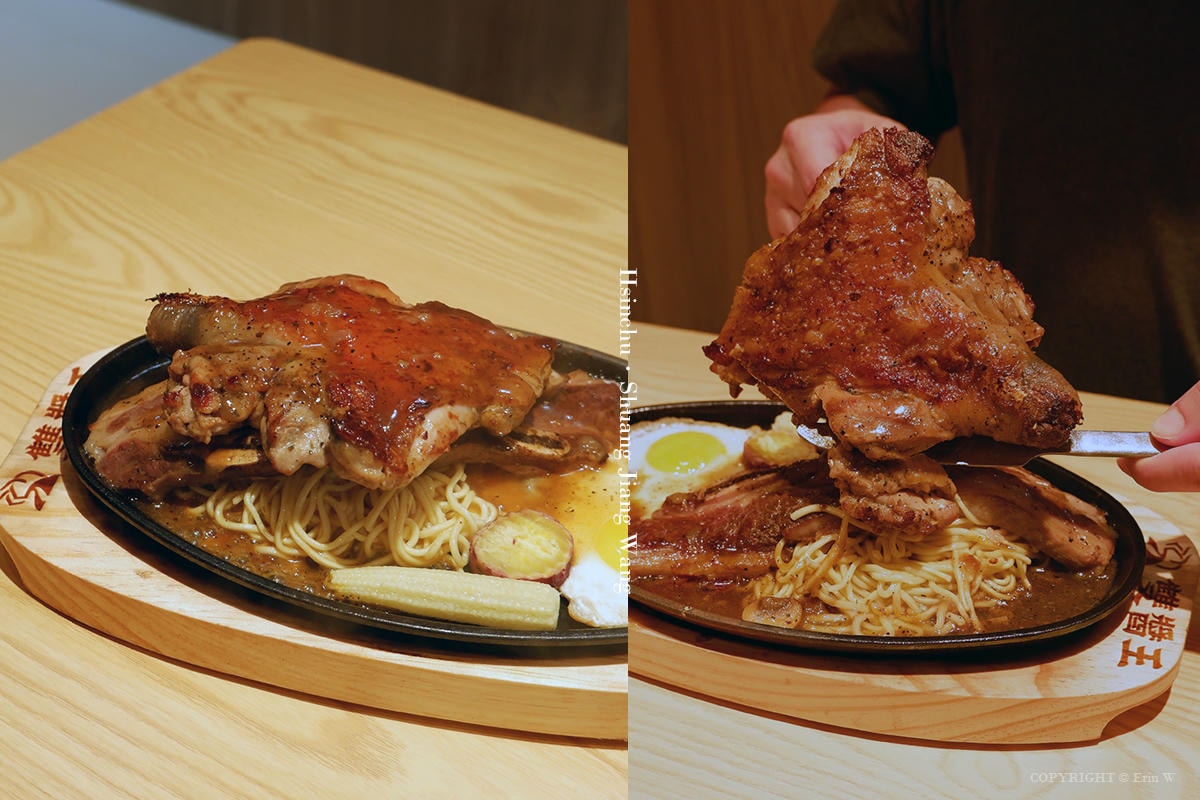 新竹・竹北｜雙醬王牛排｜平價牛排與現打果汁的靈魂搭配 自助吧吃到飽的新快樂園地 新開幕