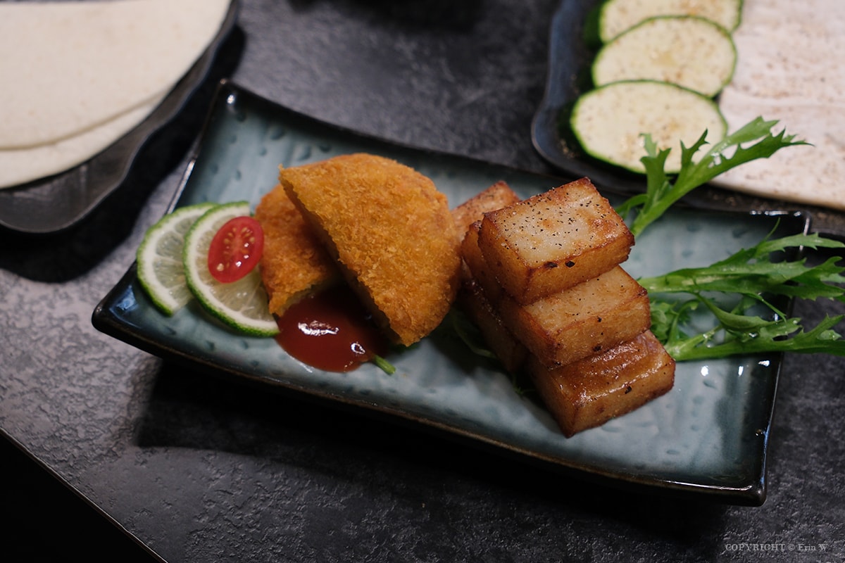 新竹・竹北｜陸本木燒肉｜一次品嚐牛豬雞海鮮的高CP值雙人套餐 炭火燻烤厚切牛舌的極致饗宴