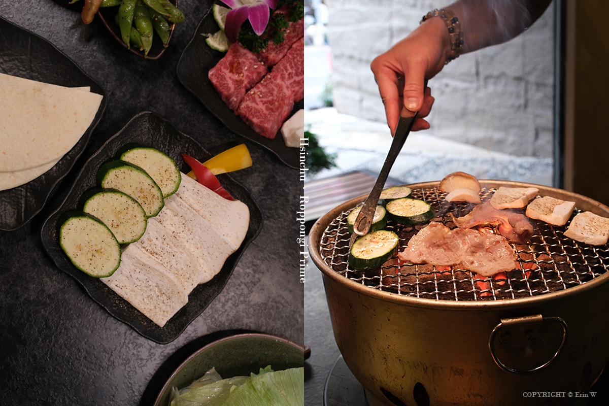 新竹・竹北｜陸本木燒肉｜一次品嚐牛豬雞海鮮的高CP值雙人套餐 炭火燻烤厚切牛舌的極致饗宴