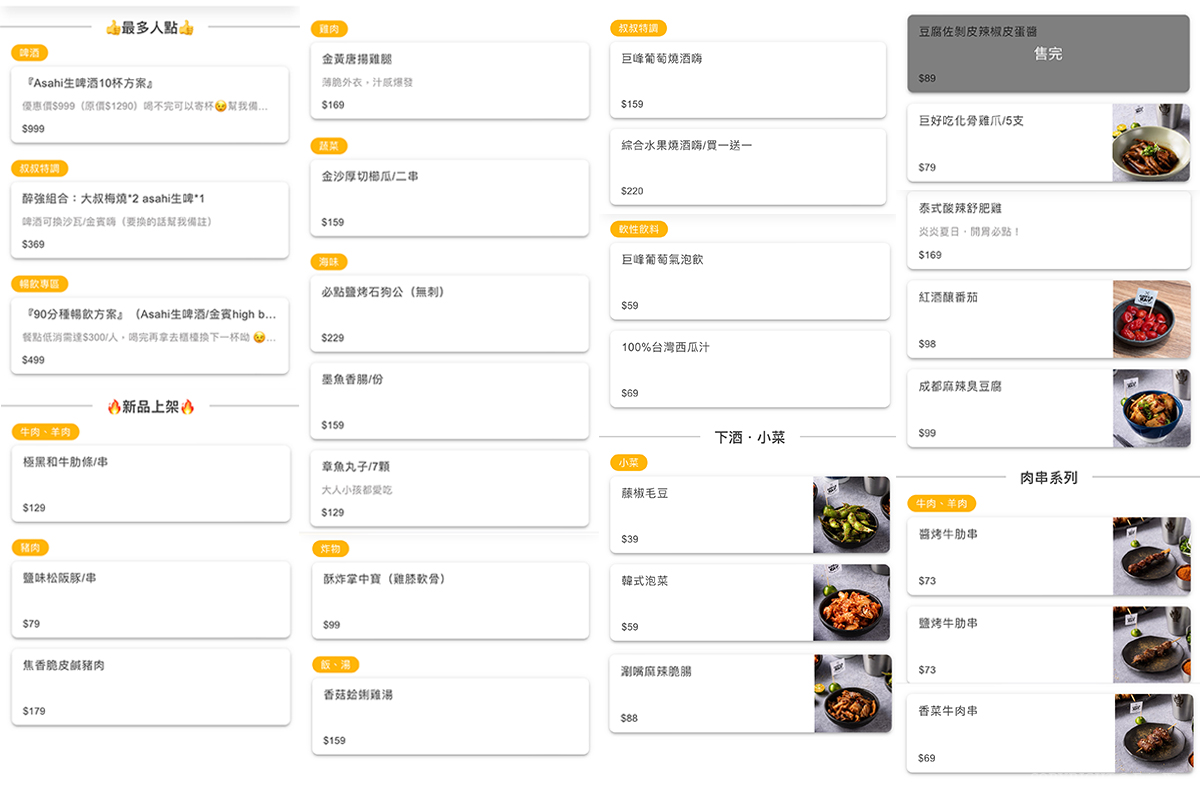 新竹・竹北｜UNCLE RAY 串燒•牛飲•咖喱｜多元餐點滿足挑剔味蕾 大螢幕轉播賽事熱血開吃