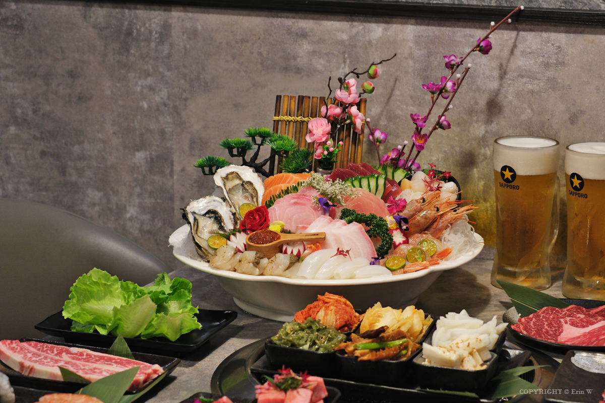 新竹・竹北｜吃肉肉燒肉專門店-竹北店｜不只吃燒肉！A5和牛、生魚片、手搖飲、甜點一次全包了！