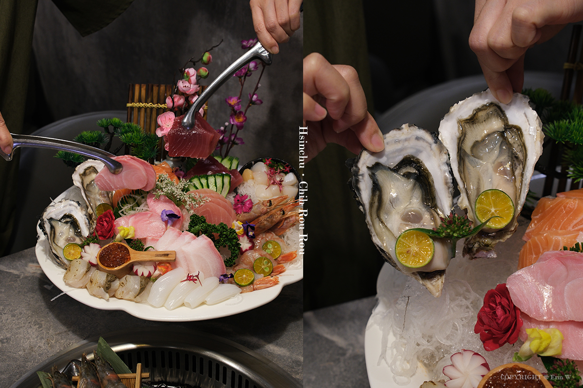 新竹・竹北｜吃肉肉燒肉專門店-竹北店｜不只吃燒肉！A5和牛、生魚片、手搖飲、甜點一次全包了！