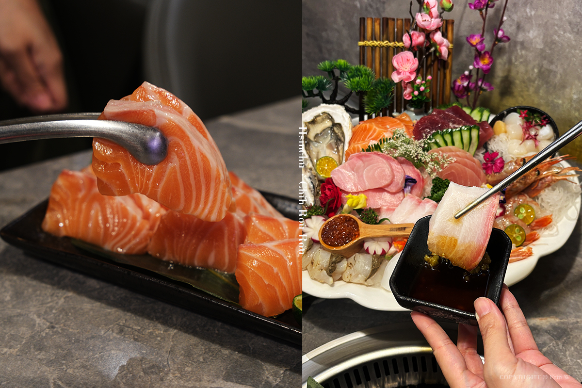 新竹・竹北｜吃肉肉燒肉專門店-竹北店｜不只吃燒肉！A5和牛、生魚片、手搖飲、甜點一次全包了！