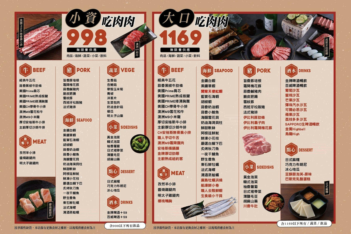 新竹・竹北｜吃肉肉燒肉專門店-竹北店｜不只吃燒肉！A5和牛、生魚片、手搖飲、甜點一次全包了！