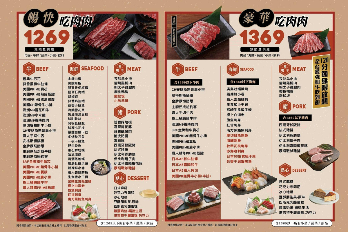 新竹・竹北｜吃肉肉燒肉專門店-竹北店｜不只吃燒肉！A5和牛、生魚片、手搖飲、甜點一次全包了！