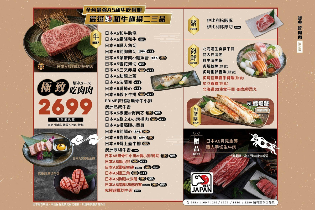 新竹・竹北｜吃肉肉燒肉專門店-竹北店｜不只吃燒肉！A5和牛、生魚片、手搖飲、甜點一次全包了！